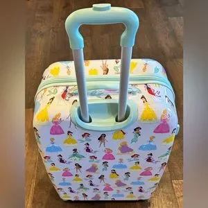 Pottery Barn Kids Other Pottery Barn Kids Mackenzie Aqua Disney Princess Hard Sided Luggage Poshmark
